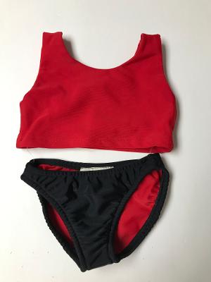 RED BLACK CROP JET SET
