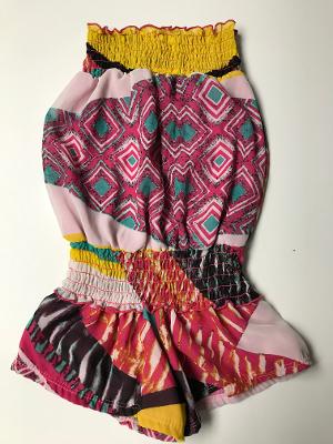 SMOCKED ROMPER SUN AZTEC