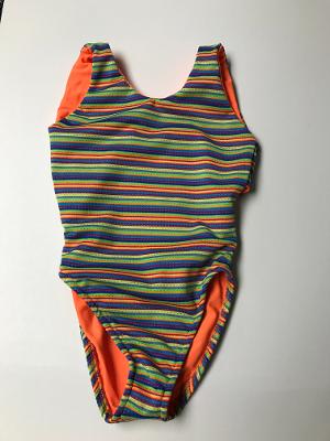 MULTI NEON CRISS CROSS TANKSUIT