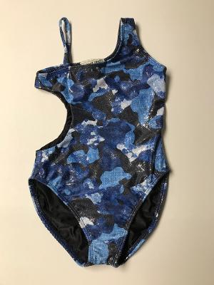 DENIM CAMO SPARKLE 1 SHOULDER MONOKINI