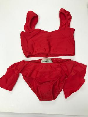 Red Chloe Ruffle Bikini