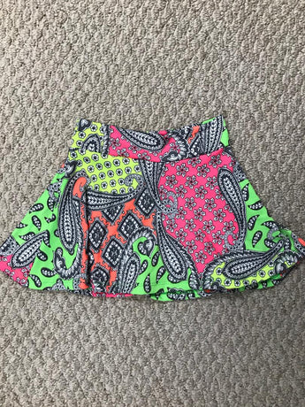 NEON BANDANA SKATER SKIRT