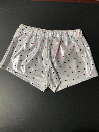 METALLIC MULTI HEARTS SHORT