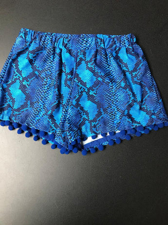 OCEAN SNAKE SHORTS/POM POMS