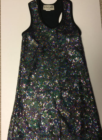 Multi Sequins Racer Back Dress