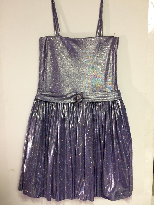 Lavender Sparkle Sequin Dot Party Dress