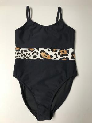 Black Insert Snow Leopard Tanksuit
