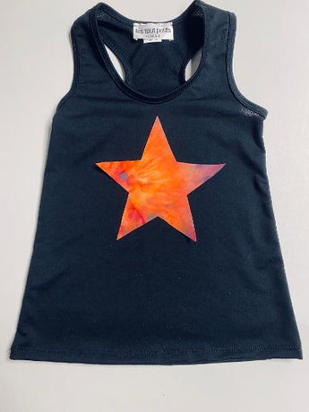 Black Tank Top/ Summer T/d Star