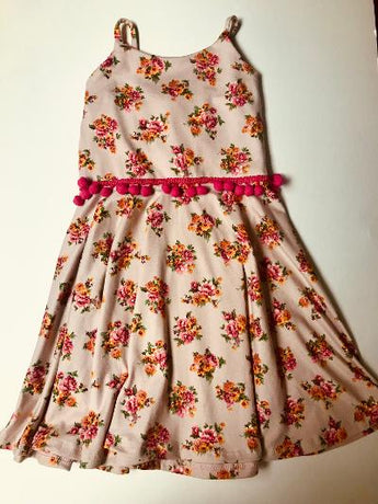 Mini Floral Sun Dress Pom Pom