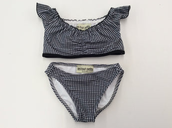 Off the Shoulder Black Gingham Bikini