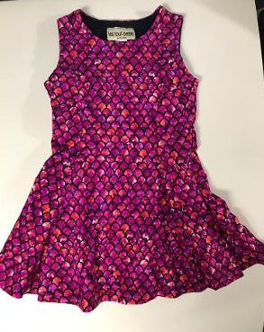 Purple Mermaid Fit/Flare Dress