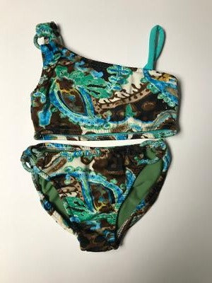 Jade Abstract 1 Shoulder Bikini/Rings