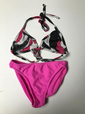 Pink Sparkle Floral/Pinkl Bikini