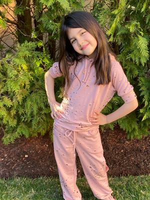 Blush Butterfly S/S Hoodie