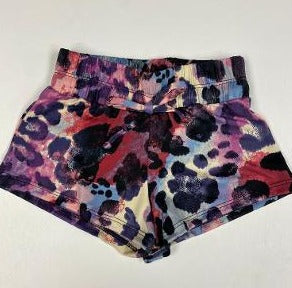 Berry Leopard High Waist Shorts