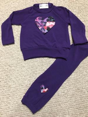 Grape Smush with Multi Cobra hearts infant set