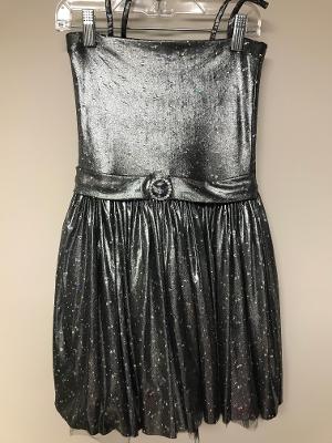 Charcoal Sparkle Party Dress