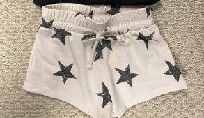 Ivory Black Star High Waist Short