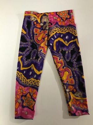 Purple Flower Power Infant Legging