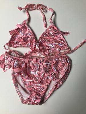 Pink Mermaid Fringe Bikini