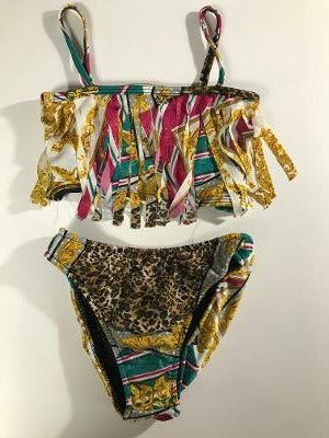 Cavalli Fringe Bandeau Bikini