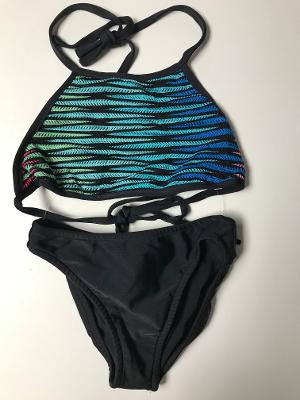 Rainbow Weave Halterkini