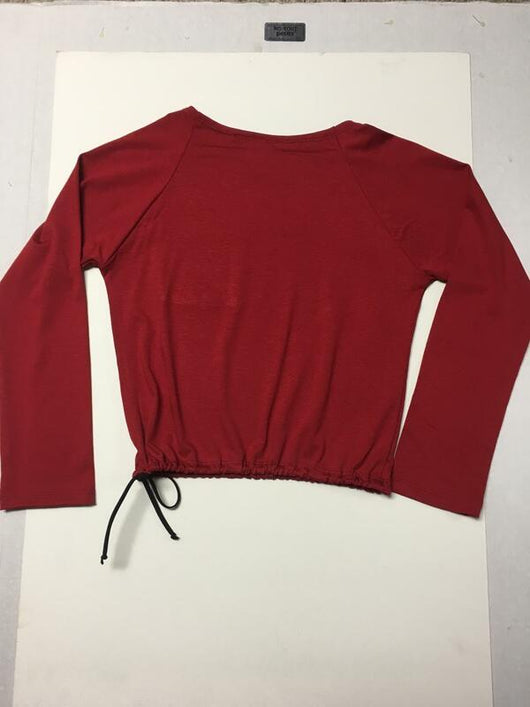 RED PULL STRING TOP