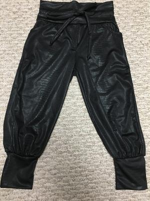 Embossed snake skin Track pocket pant