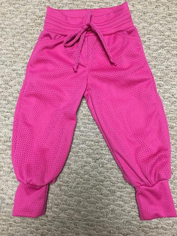 Pink mesh Track pocket pant