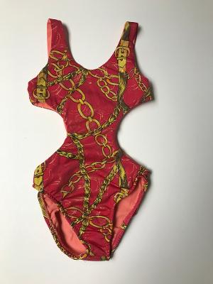 Coral Belt Monokini