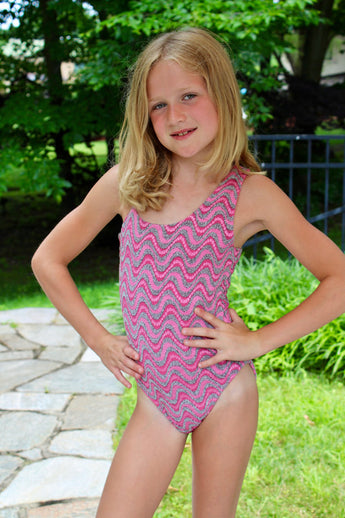 PINK WAVE 1 SHOULDER SUIT