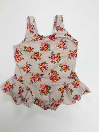 Mini Floral Infant Ruffle Suit