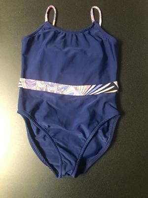 Navy/Royal Pucci Belted 1pc Bathingsuit