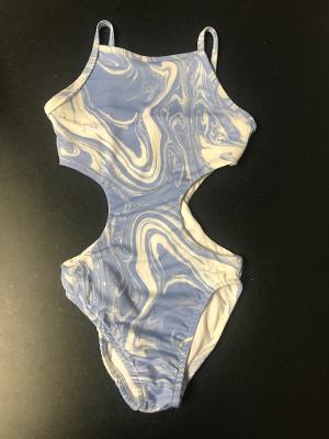 Ocean Wave High Neck Monokini