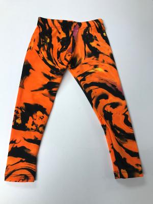 Orange/Black Swirl legging