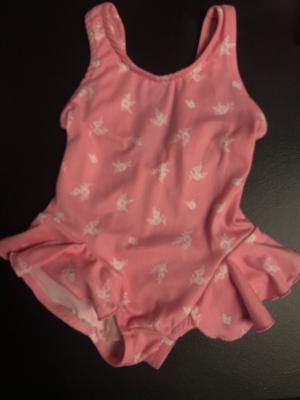 Pink Floral Infant Ruffle Tanksuit