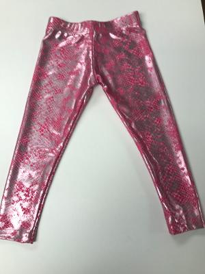 Pink Foil Snake legging