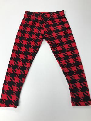 Red black  Houndstooth legging