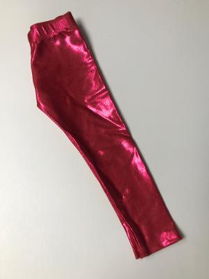 Red Shimmer Foil Leggings