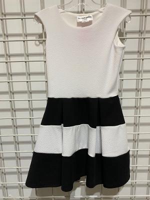 White/Black Multi Tier Dress