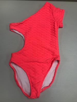 Hot Coral S/S 1 Shoulder Monokini