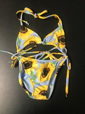 Yellow Sunflower String Bikini