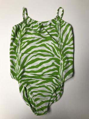 Lime Zebra 1PC Tanksuit