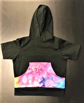 Black S/S Multi Td  Hoodie