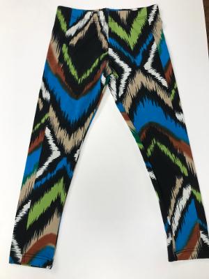 Turq Aztec legging