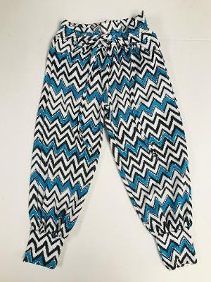 Turq Zig Zag Track Pocket Pant