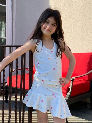 White FireWork Tank Top Only