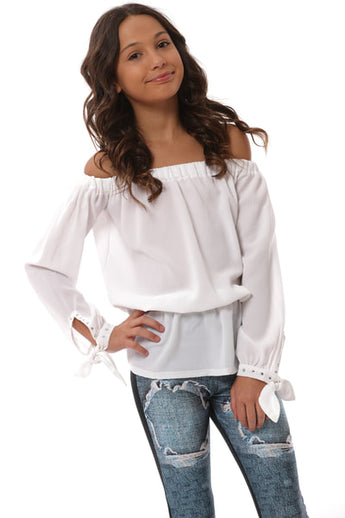 White Gigi Top Stones
