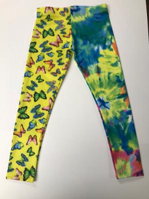 Yellow Butterfly/Bright TD Split legging