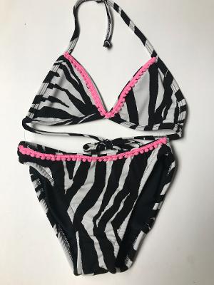 Zebra Bikini /Pompoms